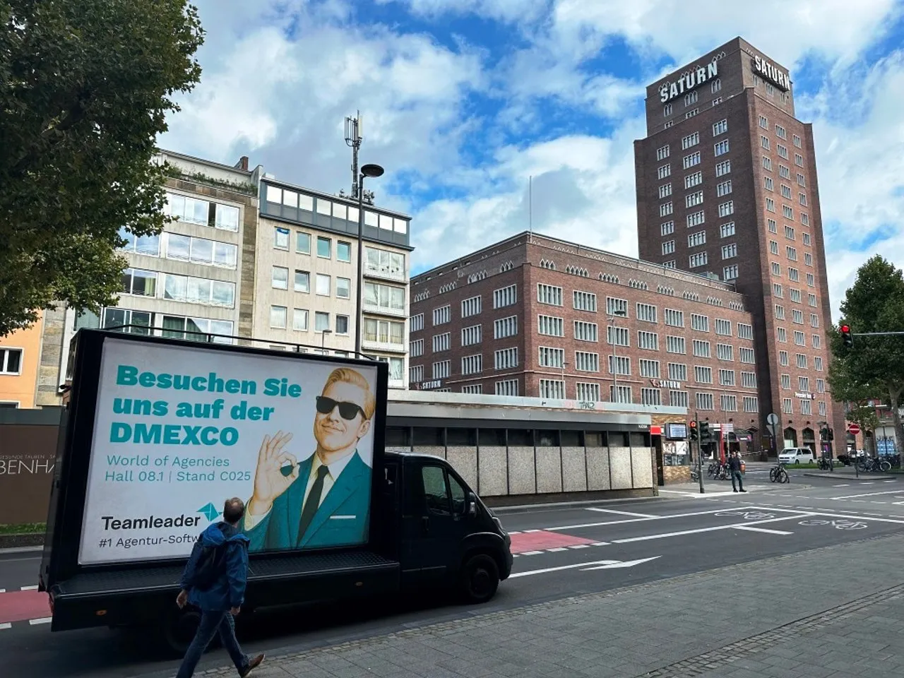 Teamleader Plakat-Truck-Kampagne in Köln