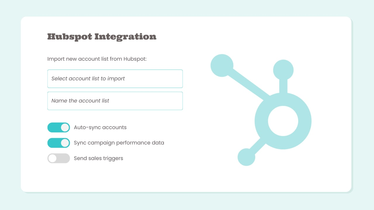 Sync your accounts with Hubspot
