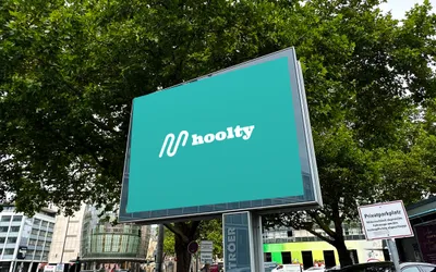 Hoolty billboard along a city road